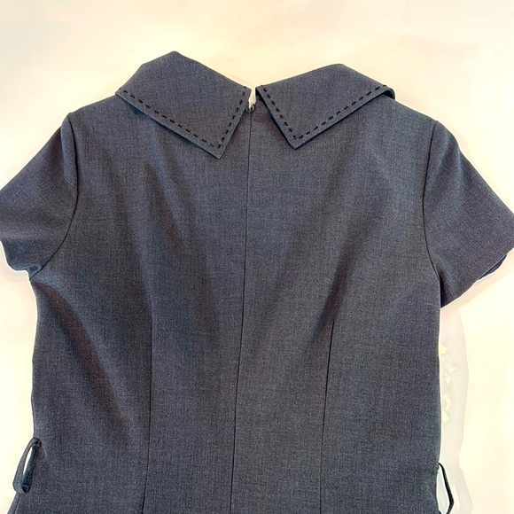 Tahari grey business dress - Picture 4 of 5